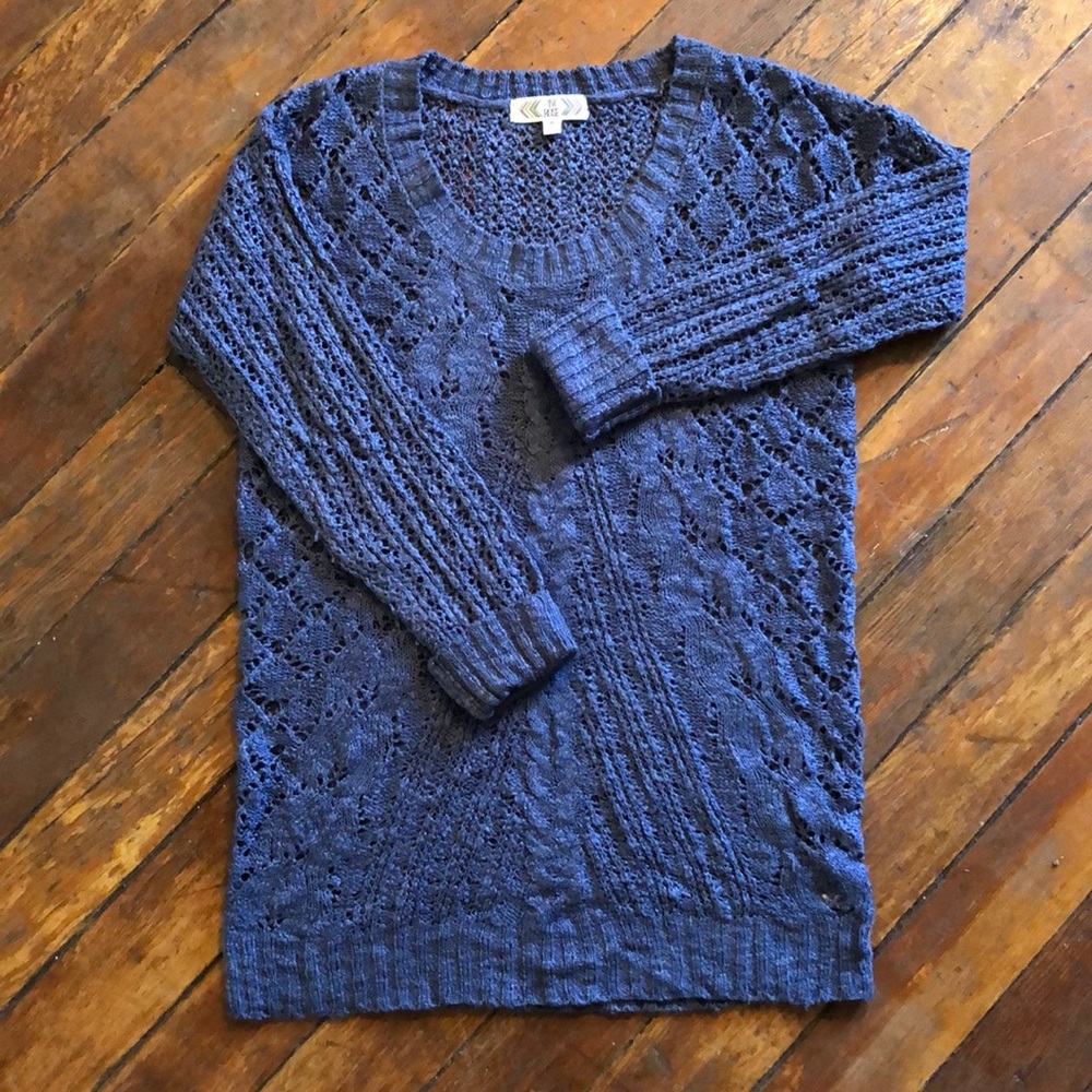 Blue Cotton sweater